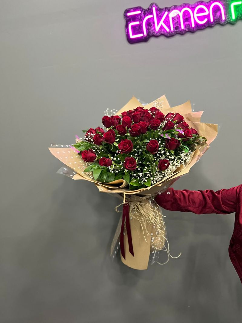 21 Adet Gül Buketi